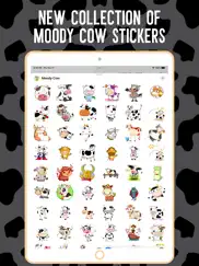 moody cow stickers ipad images 2