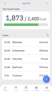 simple calorie log iphone images 1