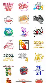 new year 2024 wishes stickers iphone images 3