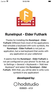 runeinput - elder futhark iPhone Captures Décran 2