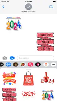 happy new year 2023 -wasticker iphone images 2