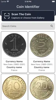 coin identifier coin scanner iPhone Captures Décran 1