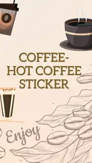 coffee-hot coffee stickers iphone images 1