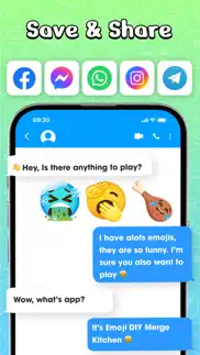 emoji merge kitchen - diy mix iphone capturas de pantalla 4