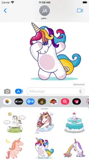 colourful unicorn stickers iphone images 2