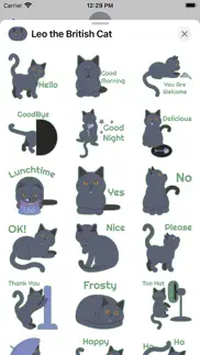 leo the british cat stickers iphone images 1
