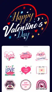 valentine stickers iPhone Captures Décran 1
