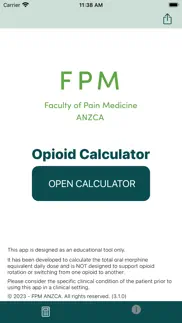 opioid calculator iphone bildschirmfoto 1