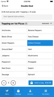 la pizza app iPhone Captures Décran 4
