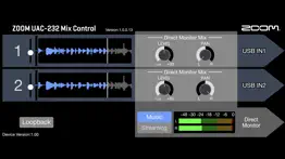 uac-232 mix control iPhone Captures Décran 1
