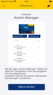 postbank karten manager iphone bildschirmfoto 1