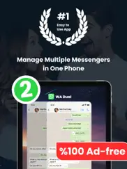 dual messenger for wa web plus ipad resimleri 1