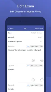 mtestm - an exam creator app iphone bildschirmfoto 3