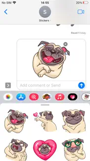 pug cute emoji funny sticker iphone images 2