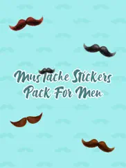 mustache stickers pack for men ipad images 1