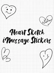 heart sketch imessage stickers ipad images 1