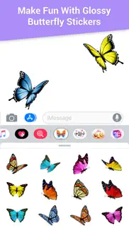 glossy butterflies stickers iphone images 3