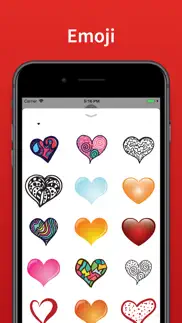 hearts stickers and emoji love iphone images 2