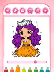 paint princesses game for girls to color beautiful ballgowns with the finger ipad images 4