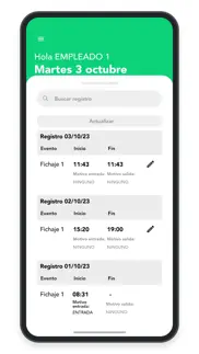checkingplan registro jornada iphone capturas de pantalla 1