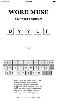 word muse 5 letter word assist iphone capturas de pantalla 2