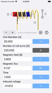 faraday's law calculator iphone images 1