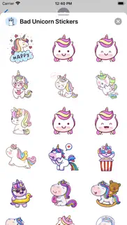 bad unicorn stickers iphone images 3