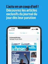 journal le parisien iPad Captures Décran 1