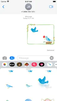 blue bird sticker iphone images 3