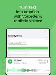 voicegen ai - text to speech iPad Captures Décran 4