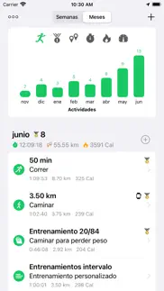 caminar correr adelgazar goals iphone capturas de pantalla 3