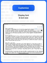 text editor. iPad Captures Décran 4