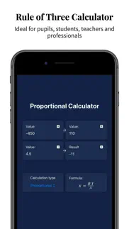 rule of three calculator pro iphone images 1