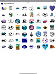 alaska emojis - usa stickers ipad images 1