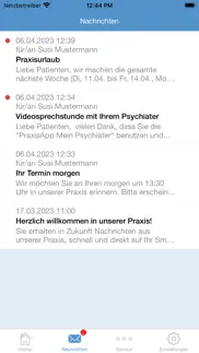 praxisapp - mein psychiater iphone bildschirmfoto 2