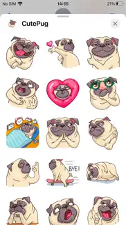 pug cute emoji funny sticker iphone images 1