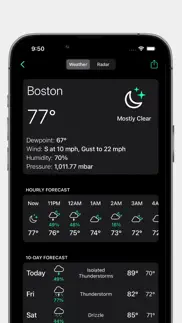 noaa weather radar iPhone Captures Décran 2