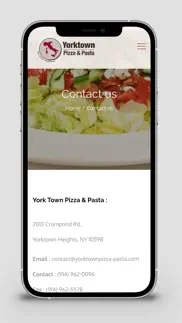 yorktown pizza pasta iPhone Captures Décran 3