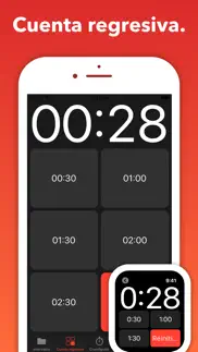 seconds interval timer iphone capturas de pantalla 3