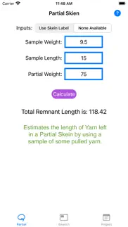yarn amount calculator iphone images 2