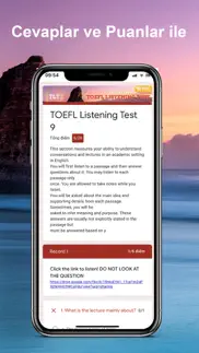 toefl listening test pro iphone resimleri 3