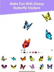 glossy butterflies stickers ipad images 4