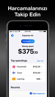 expense air - spending tracker iphone resimleri 2