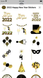 2022 happy new year stickers iphone resimleri 2