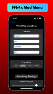 regedit ffh4x sensi iphone capturas de pantalla 2