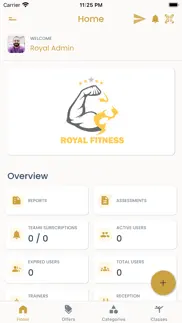 royal fitness gym iPhone Captures Décran 1