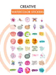 watercolor greetings stickers ipad images 1