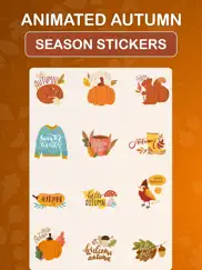 animated autumn season sticker ipad images 4