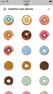 colorful cute donuts iphone images 1