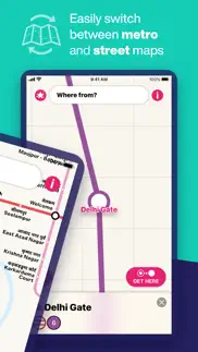 delhi metro interactive map iphone bildschirmfoto 2